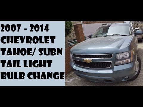 How to replace Tail light bulbs in Chevrolet Tahoe 2007-2014