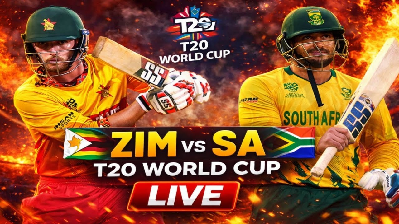 ZIM vs SA LIVE 🔴 | T20 World Cup 2026 | Zimbabwe vs South Africa Live Match Today