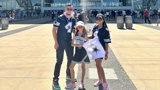 OUR FIRST TIME WATCHING NFL GAME IN PERSON | COWBOYS vs JAGUARS | SKYE and Family
