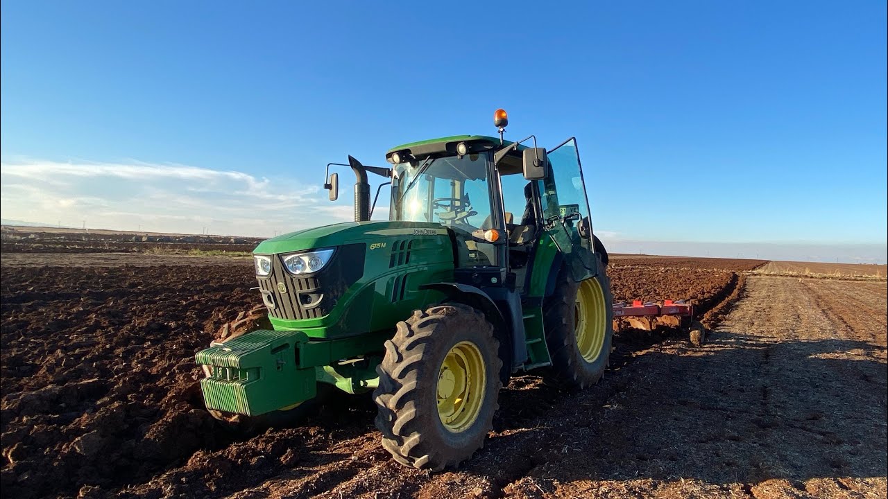 JOHNDEERE 6115M // ÜNLÜ 5/14 YAYLI PULLUK SÜRÜMÜ TAŞLI ALANDA.