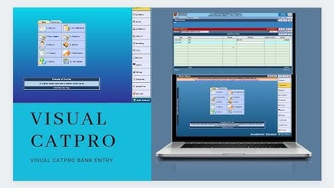 How to do Bank entries in visual catpro#visual catpro #part1 I #Anusing mac - market,acc & crypto