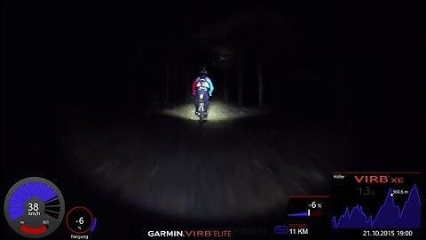 Bicycle Bike CREE XM-L T6 LED Light MTB Trail Test Full HD