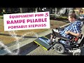 Quipement handicap  rampe daccs pmr  lindispensable rampe pliable portable stepless 