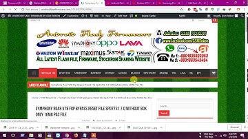 Symphony Roar V78 Frp Bypass Reset File Spd7731 7.0 Without Box Only 16MB Pac File