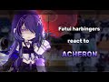 Fatui Harbingers react to Acheron as Raiden Ei sibling ‖Genshin impact x HSR