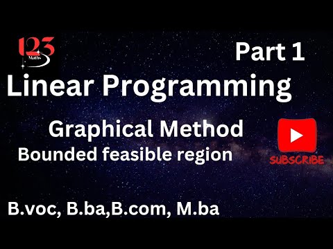 Linear Programming #Graphical method # b.voc,#b.ba,#b com,#graduation m ...
