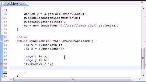 Java Game Development | Chapter - 34   Mouselooks draw Method ‏