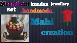 meenakari kundan jewellery handmade 2024!☺️❤️#handmade#meena