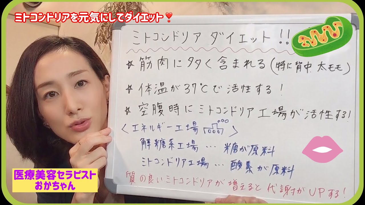 ミトコンドリアダイエット で健康に痩せませんか Youtube