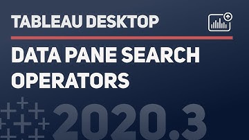 Filter the Data pane with search operators in Tableau 2020.3`