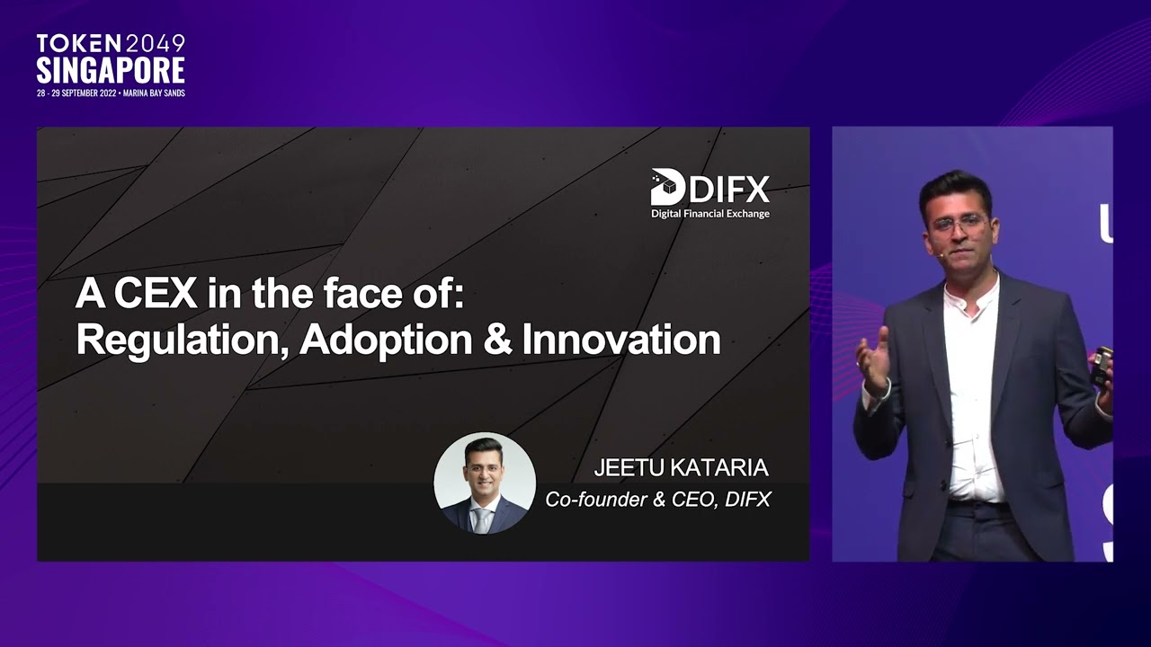 A CEX in The Face of Regulations, Adoption and Innovation - TOKEN2049  Singapore 2022
