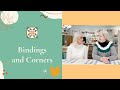 Bias binding, mitered and butted corner - Table Talk Mar 3