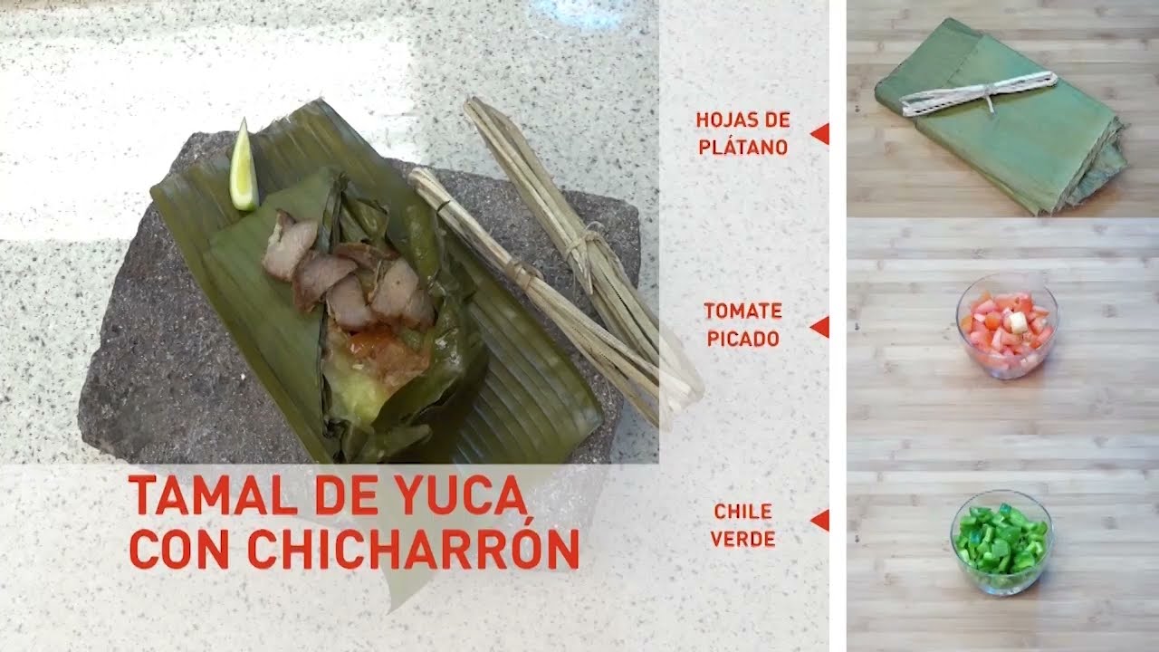 Tamal de yuca con chicharrón Recetas fáciles y rápidas de hacer