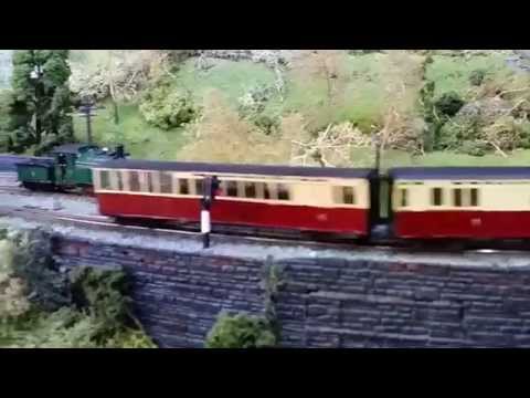 Double headed Hunslets depart Tanybwlch in 009