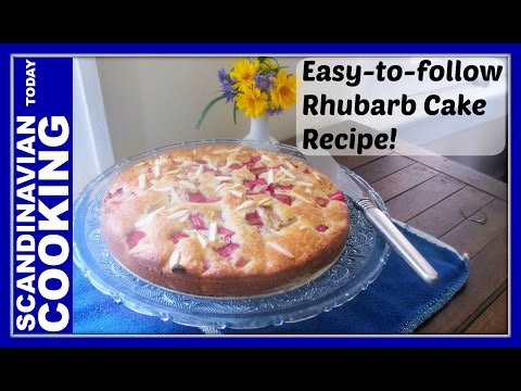 how-to-make-easy-homemade-norwegian-rhubarb-cake-recipe