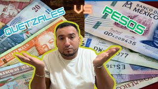 Así Es El Cambio De La Moneda Mexicana Y Guatemalteca Quetzales Vs Pesos Mexicanos