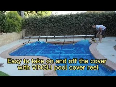 VINGLI 21 Feet Pool Solar Cover Reel Set 