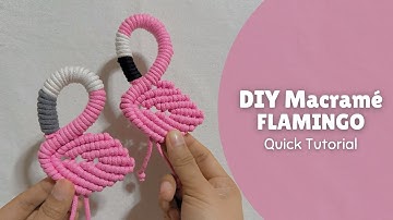 How to make Macrame Flamingo in Easy Way | Quick Tutorial