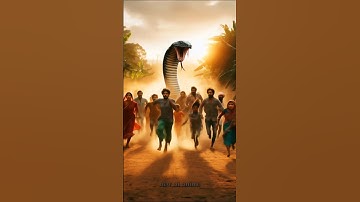 "Giant Snake Attacks Village 😱 | Brave Cat vs Snake Battle 🐍🐈 | AI Animation Shorts"....#shorts