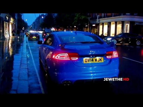 2014 Jaguar XF-RS LOUD Revving & Accelerations In London!!
