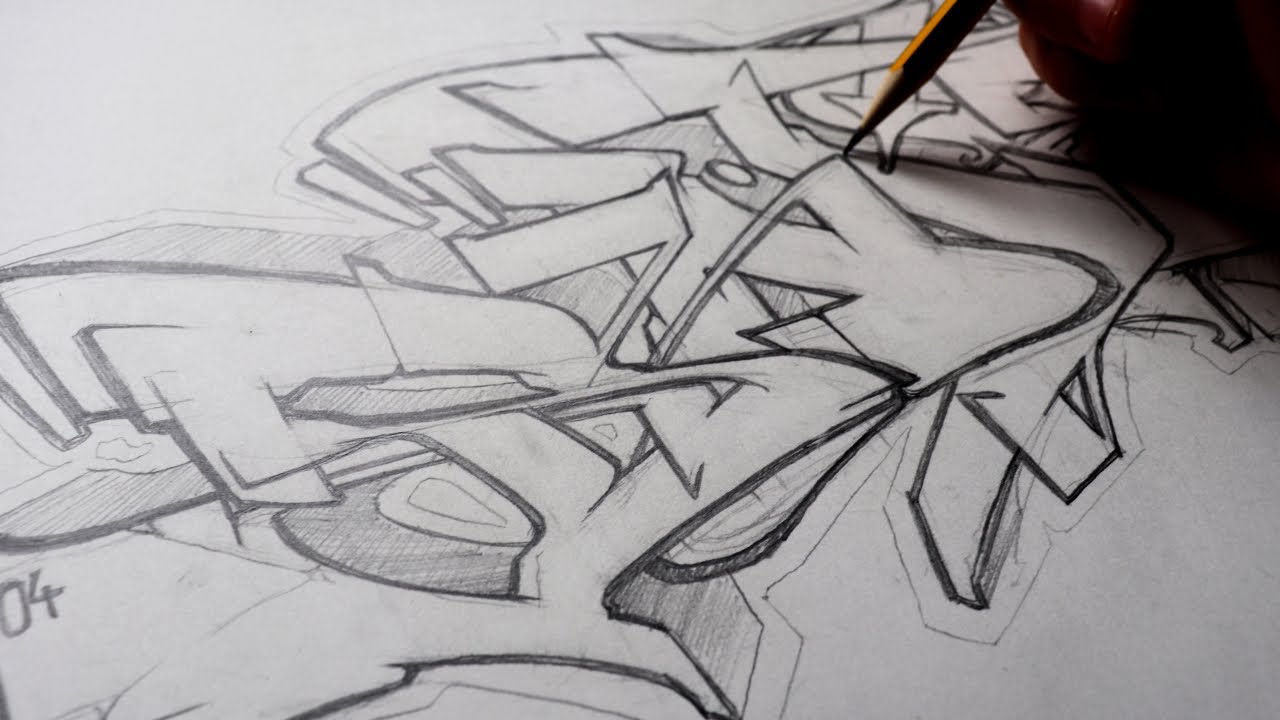 New How to draw a Graffiti piece