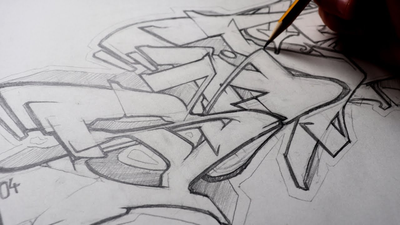 How To Draw Graffiti Letters Wild Style - Advanced Tutorial