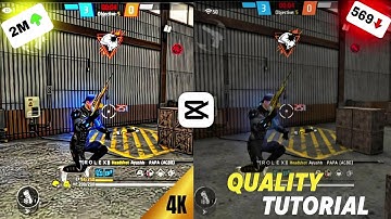 FREE FIRE 4K QUALITY TUTORIAL || LIKE PC QUALITY TUTORIAL FOR ANDROID IN 2050 🫡