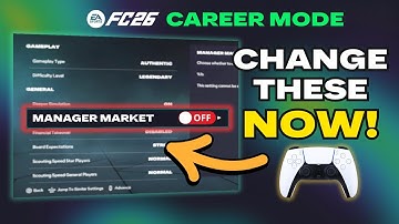 10 Settings You MUST Change to become the SMARTEST Manager in EA FC 26