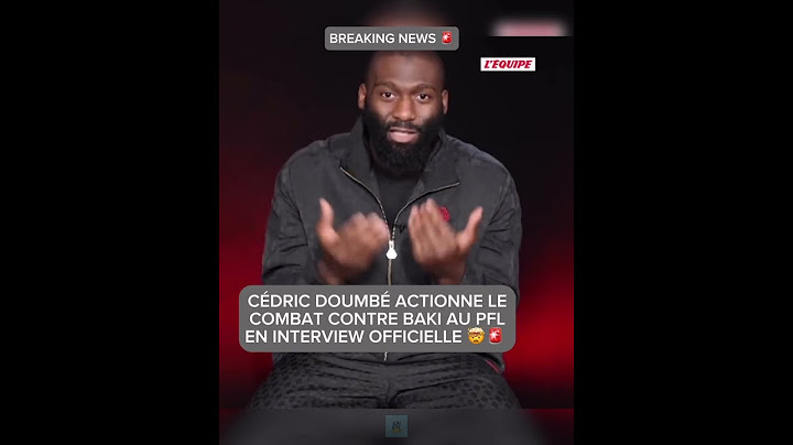 CEDRIC DOUMBÉ ACTIONNE LE COMBAT CONTRE BAKI AU PFL EN INTERVIEW OFFICIELLE 🤯🚨