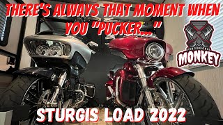Sturgis 2022 Toy Hauler Load  Loading two Harleys!