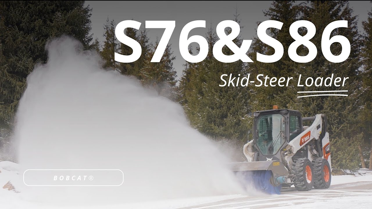 S86 Ultimate Snow Removal with Bobcat S76 and S86 Skid-Steer Loaders - YouTube