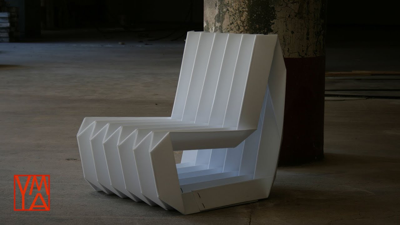 Origami Rocking Chair Origami Chair - folded from one sheet - YouTube