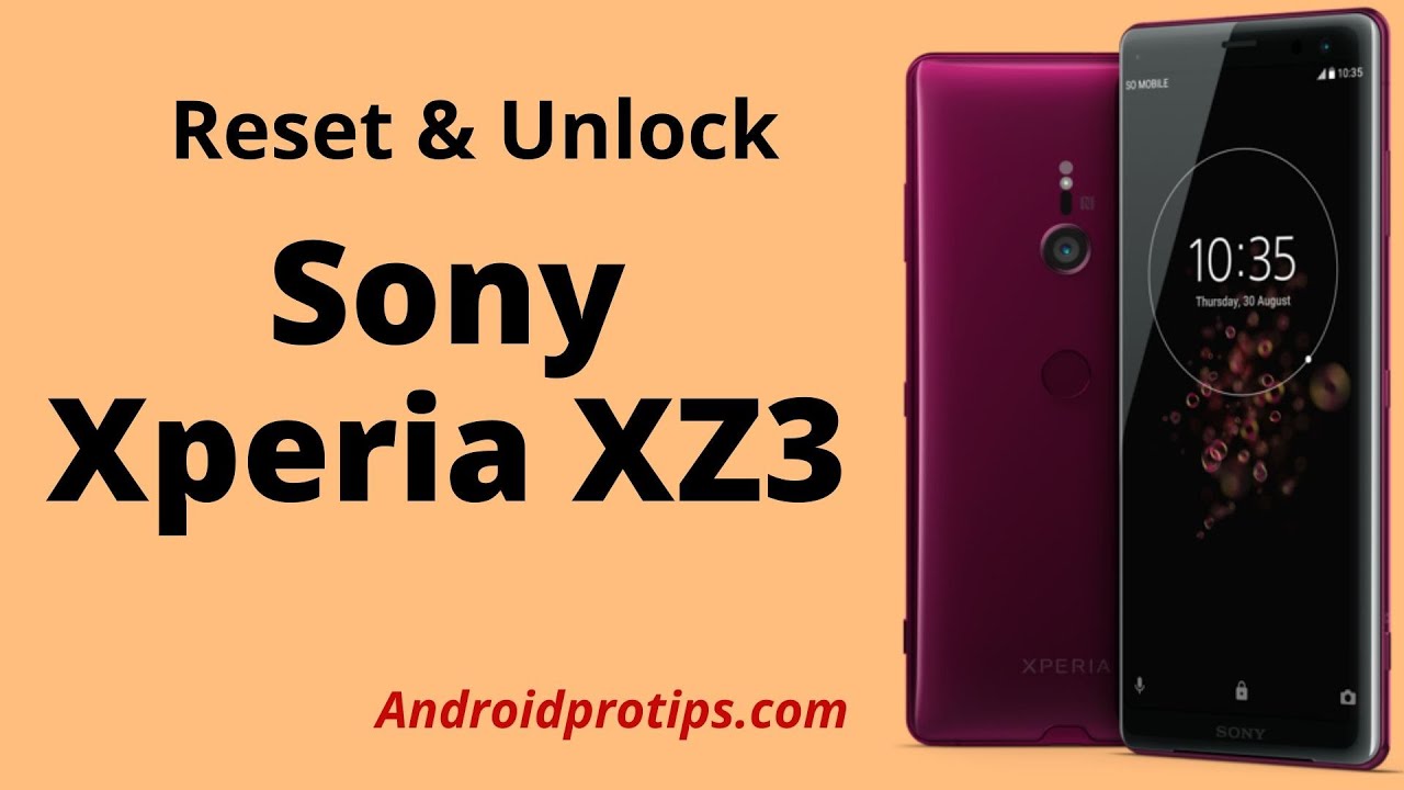How to Reset & Unlock Sony Xperia XZ3