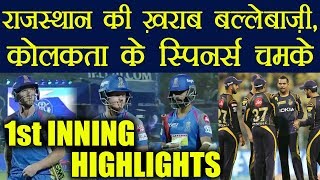 IPL 2018 KKR Vs RR: Kolkata need 161 runs to beat Rajasthan Royals, 1st Inning Highlight | वनइंडिया