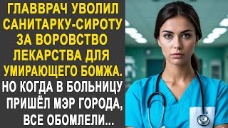 картинка: Главврач уволил медсестру за помощь уличному бродяге. Но когда в больницу пришёл мэр города...