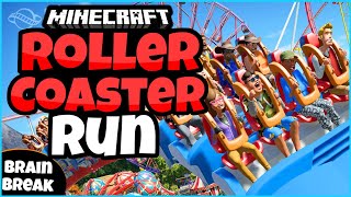 ⭐ Roller Coaster Run 3 🎢  | Minecraft | Brain Break | Mini-Games | GoNoodle Inspired screenshot 4