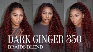 Dark Ginger 350 Braids Blend Obsessedwith This Copper Color Goddess Boho Knotless Style