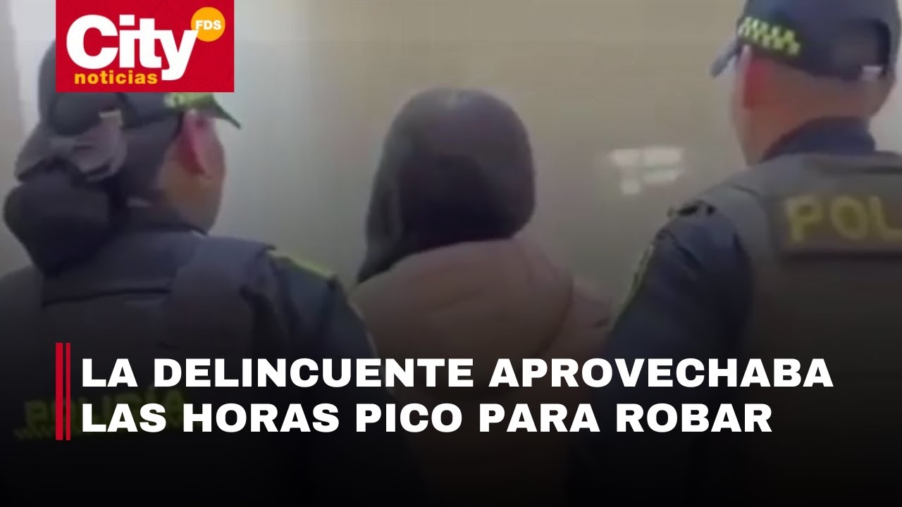 Una mujer fue capturada con siete celulares robados en Transmilenio | CityTv