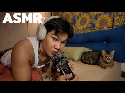 ASMR with my Cat(Justin) พาจัสตินออกกล้องบ้าง