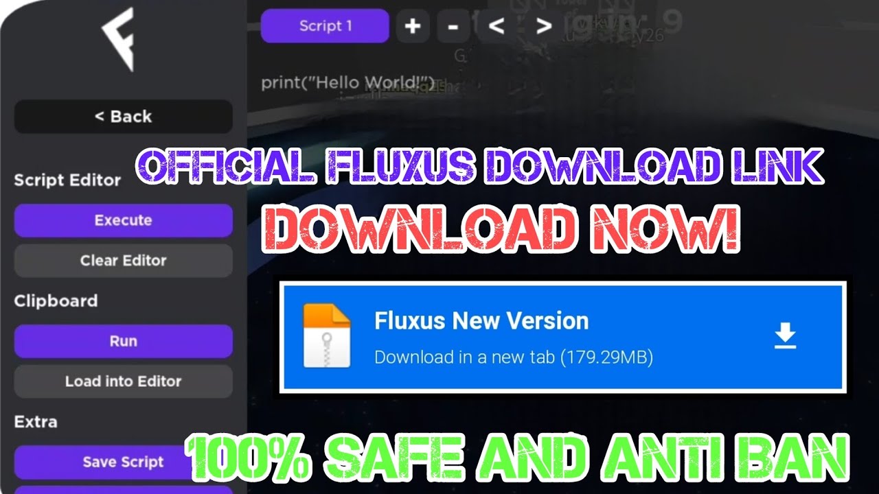 Roblox Fluxus Mobile Executor Download Link Fluxus Latest Version