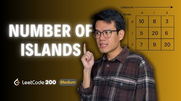 Leetcode 200 – Number of Islands | Giải thích dễ hiểu DFS trên MATRIX (MA TRẬN)