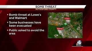 Bomb threats reported at Lowe's, Walmart in Forest City, North Carolina, police say