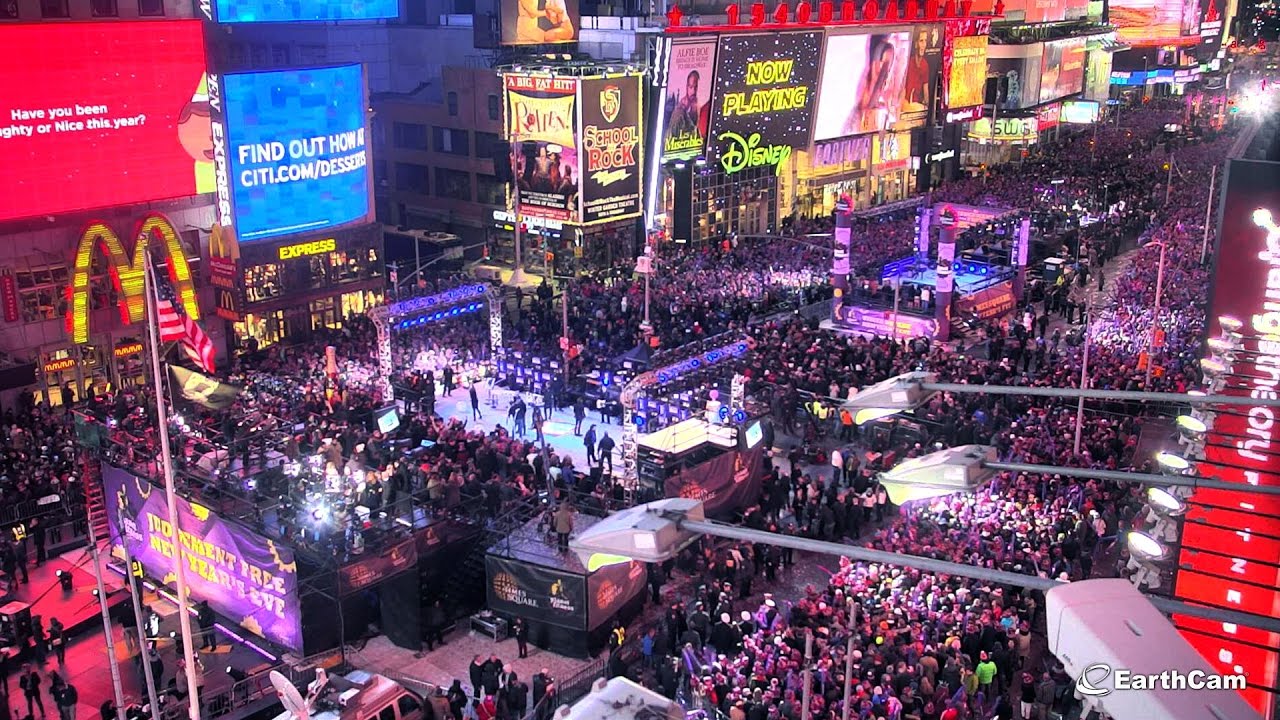 New Year's Eve - Times Square in 4K – EarthCam - YouTube