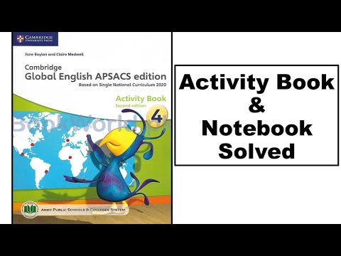 Global English APSAC Edition Activity Book Notebook Solved Class 4th Unit 9