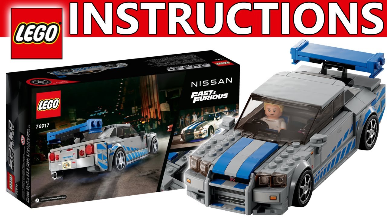 LEGO Instructions  2 Fast 2 Furious Nissan Skyline GT R R34