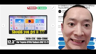 Joying New 12.3" head unit Unboxing Android 12 Carplay Android Auto for Toyota 86 Subaru Brz Frs