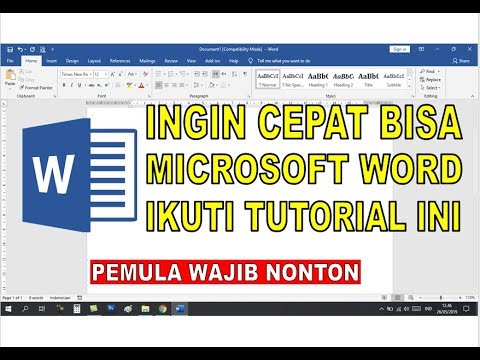 Video: Cara Menaip Microsoft Word