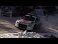 Tests rallye monte carlo 2024  rossel and gryazin  c3 rally2  attack on snow