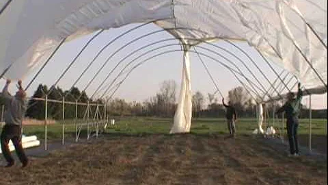 Constructing Multi-Bay Tunnels for Organic Fruit Production