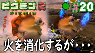 燃えてるチャッピーを水辺に誘って倒そうとしたら…『ピクミン2』を実況プレイpart20